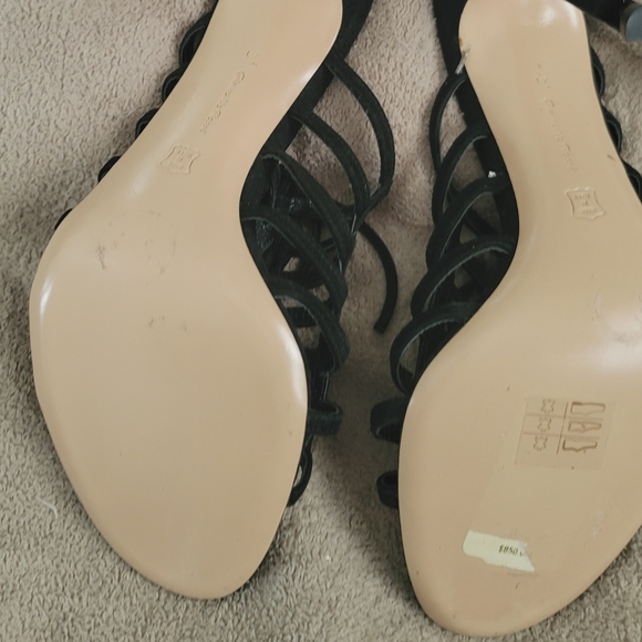 Gianvito Rossi Black Suede Caged Stiletto Heels Size 9.5/41 Like New Condition - Picture 10 of 16